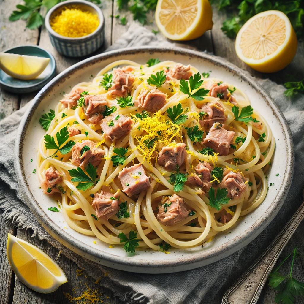 Spaghettoni Tonno e Limone: A Receita Italiana Perfeita para Dias Leves